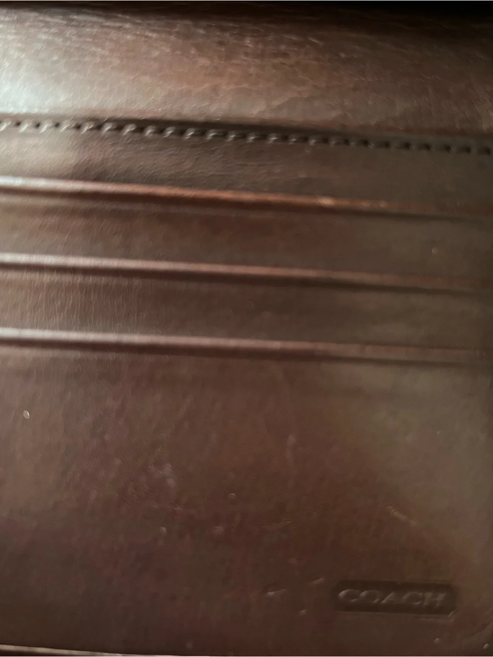 Coach authentic trifold